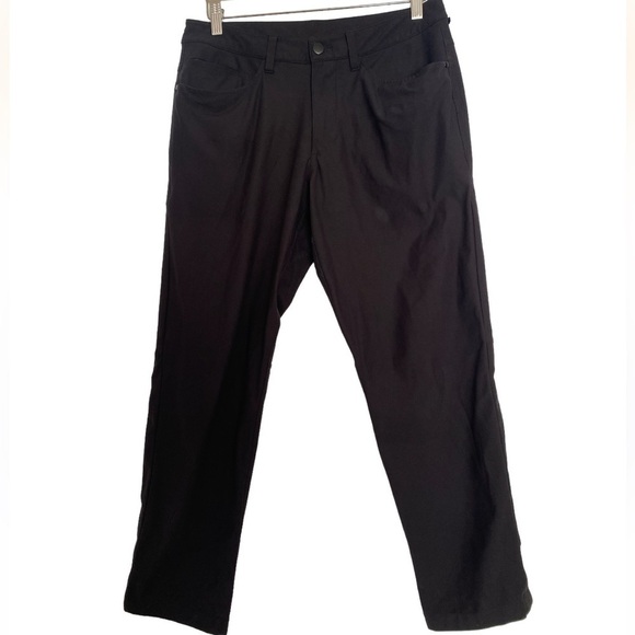 Lululemon Men’s Abc Pants Classic Black Warpstreme M5426S - Picture 1 of 7